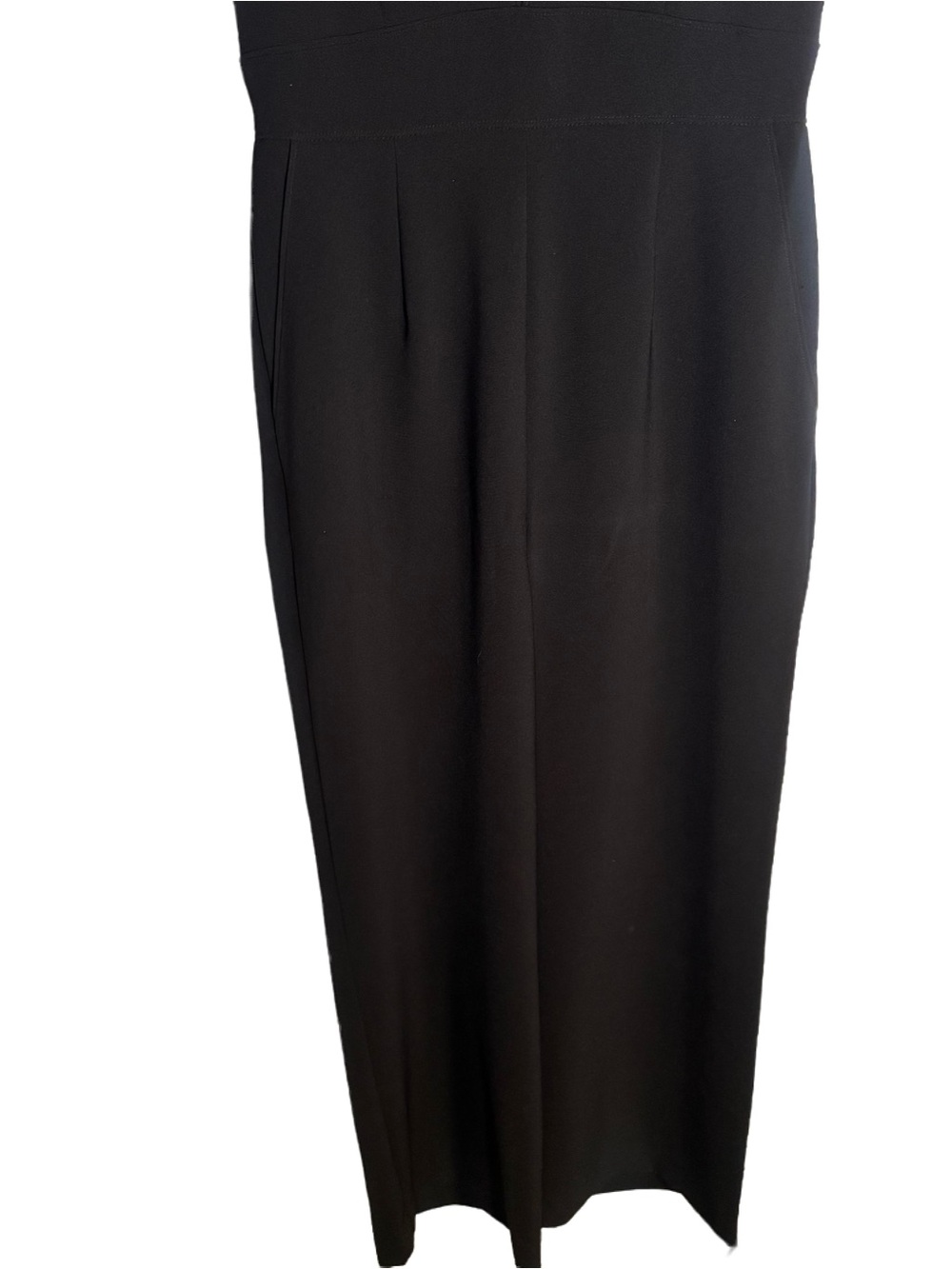 Tahari ASL Black Sleeveless Wide Leg Jumpsuit Women’s Size 6 Career Minimalist - Picture 6 of 7